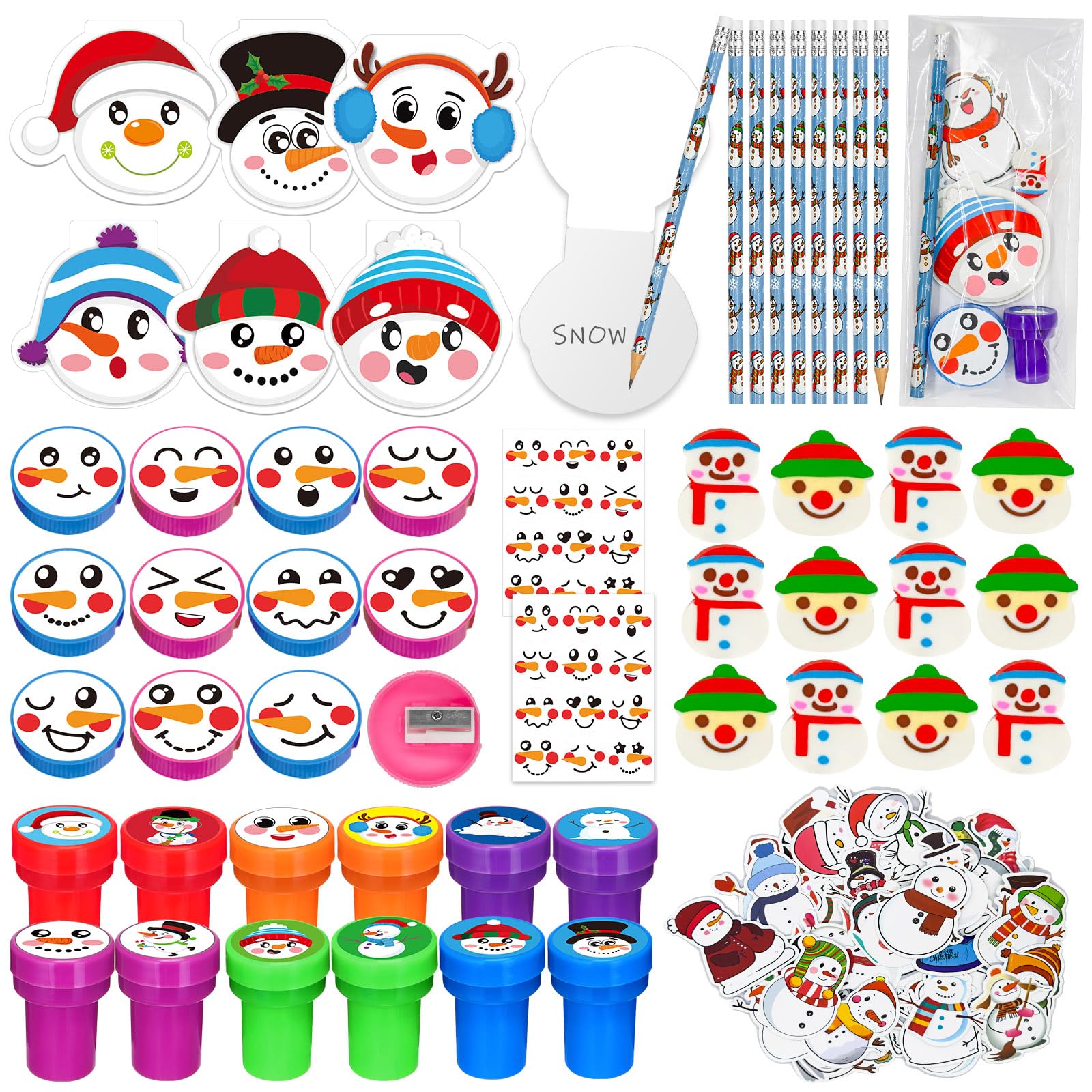 Cinrobiye round stickers for classroom rewards and holiday crafts.