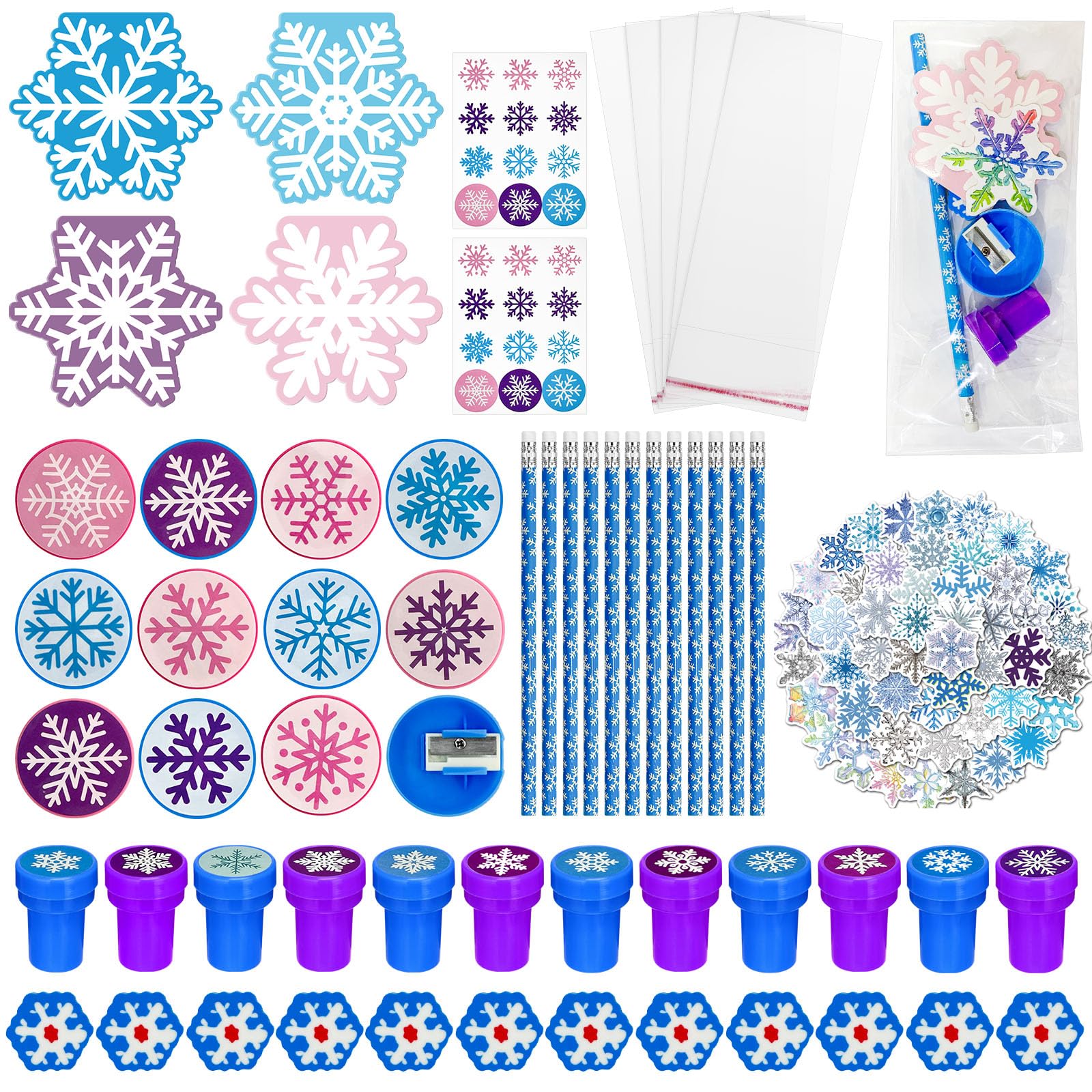 Cinrobiye Snowflake notebooks for winter-themed classroom learning