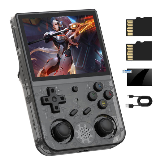 Cintwor RG353V front view with a 3.5-inch IPS screen for portable retro gaming.