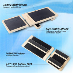 CINWELLER Ankle Balance Board 350+ lbs capacity for versatile home workouts