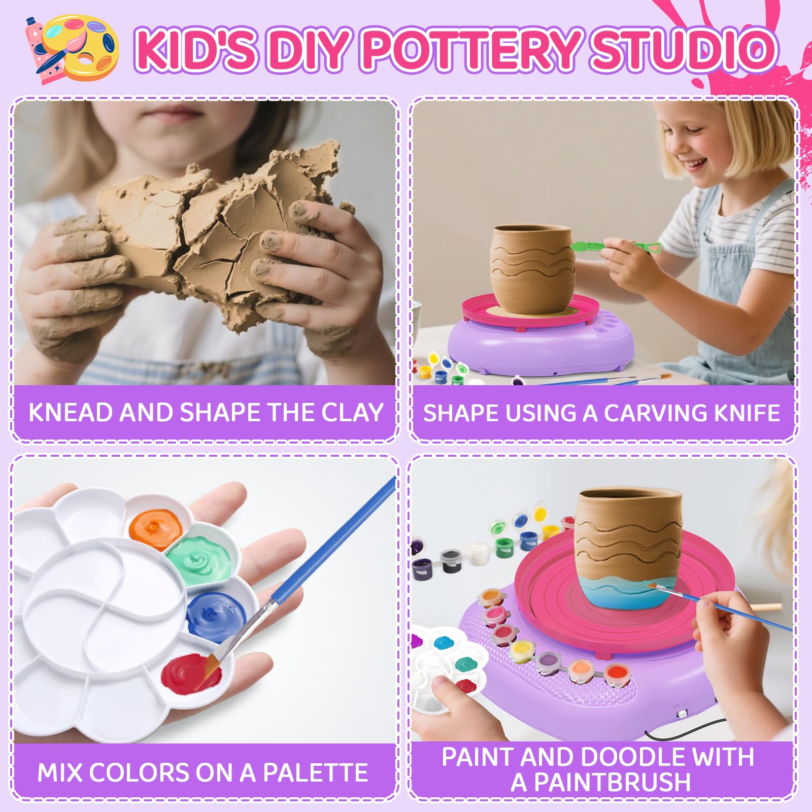 Cmiolacuna 12 vibrant paints add bold colors to kids' creations
