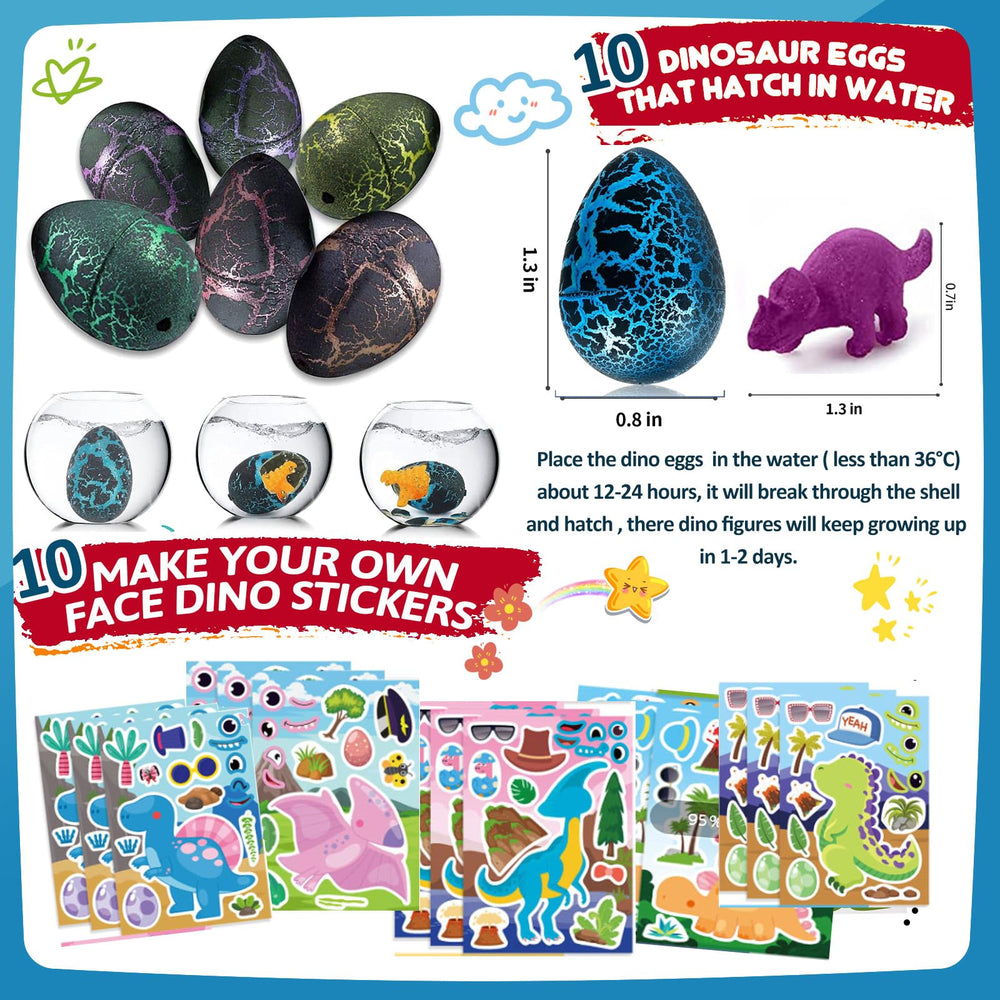 CIRDOTSH dinosaur stickers pack for decorating goody bags and crafts