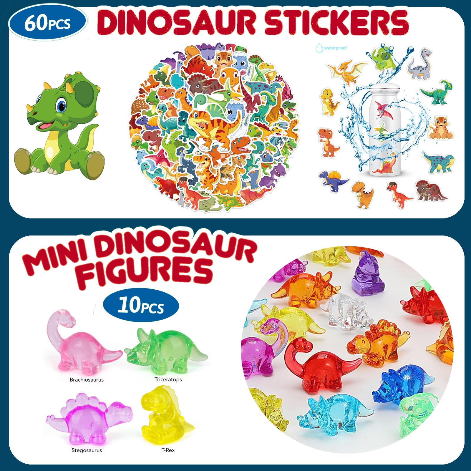CIRDOTSH make-a-dinosaur-face stickers for creative party art