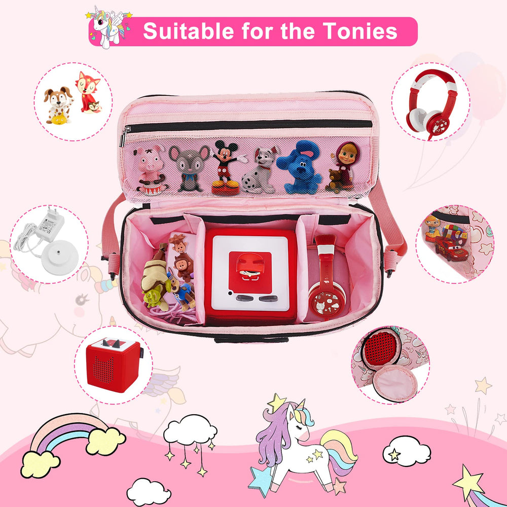 Ciseret Toniebox carry case compatible with Tonies figures and accessories