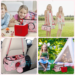 Ciseret Toniebox carry case pink design appeals to kids