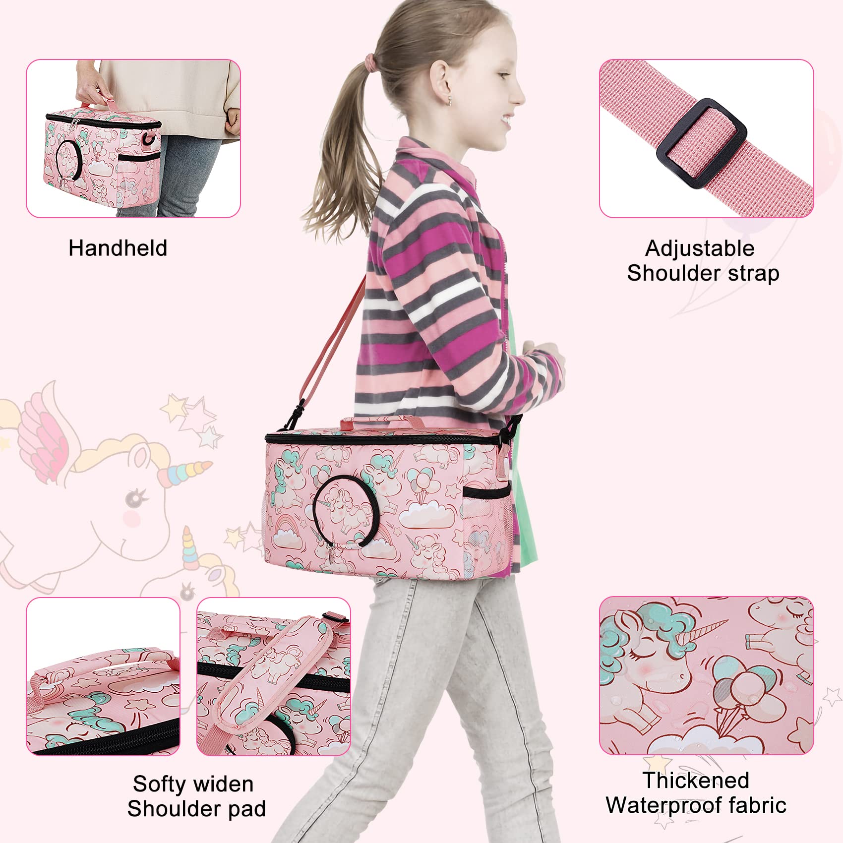 Ciseret Toniebox carry case uses waterproof fabric for easy cleaning