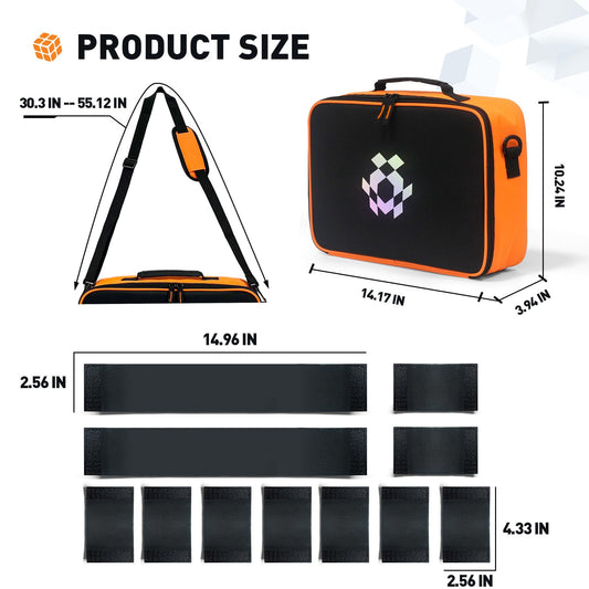 Ciseret Speed Cube Storage inner mesh pocket organizes accessories.