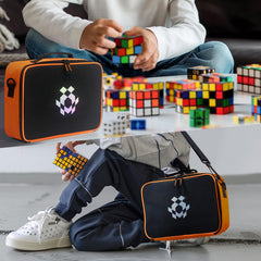 Ciseret Speed Cube Storage one-shoulder carry for easy transport.