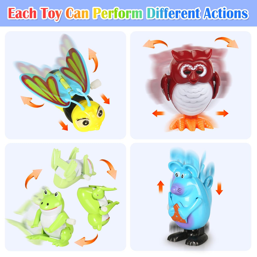 CIUGEO windup toy owl; curious friend for learning play.