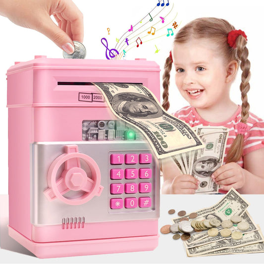 Civan ATM piggy bank coin slot for easy saving for kids.