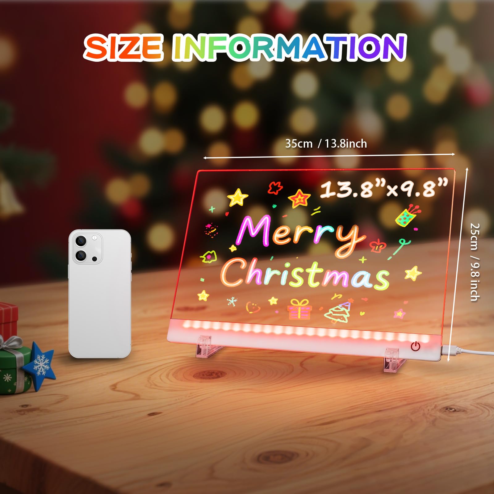 Civan LED drawing board serves as a cozy night light and decor accent.