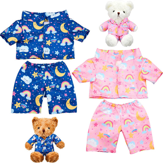 Civaner pink bear clothes set on plush bear for cozy playtime
