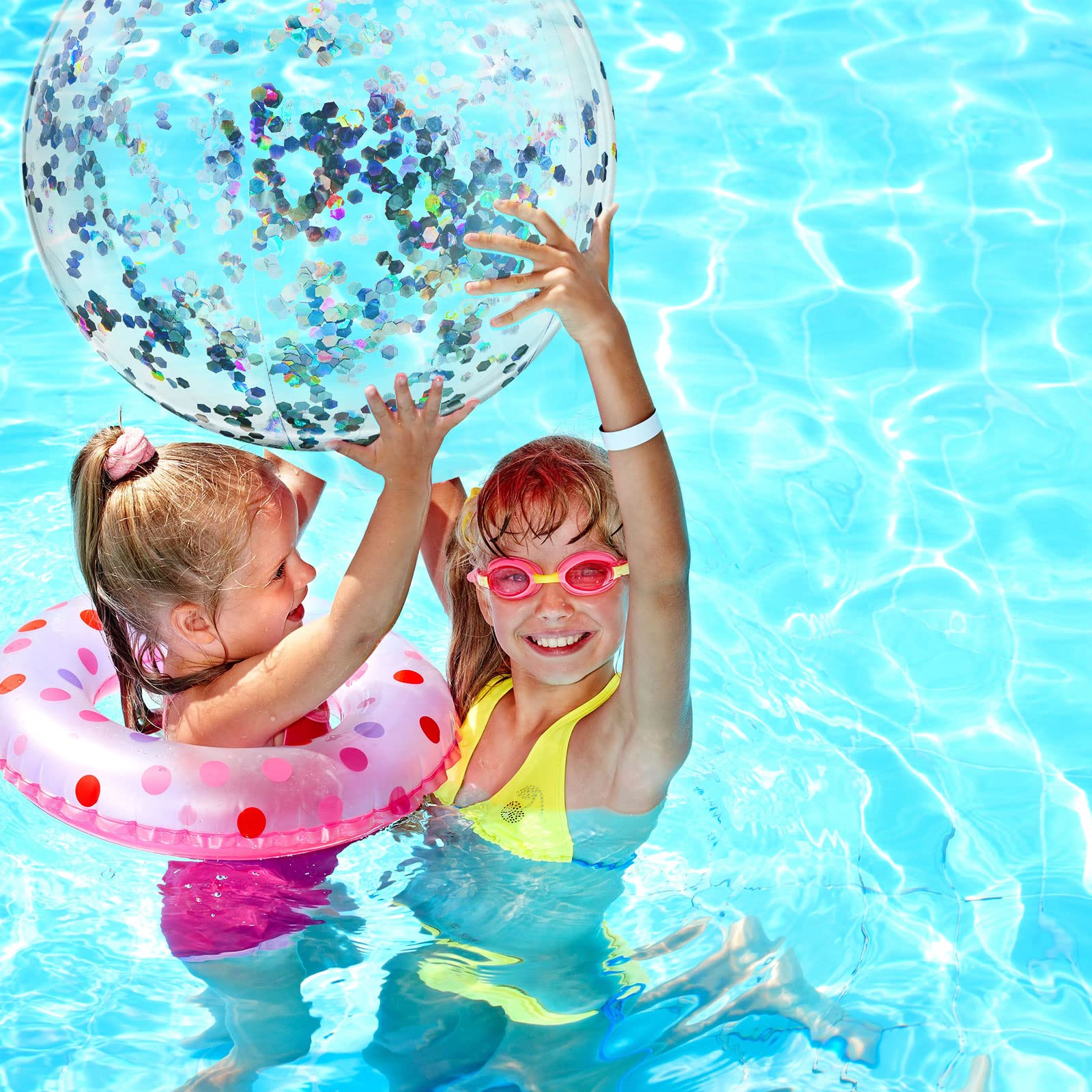 Civaner deflated beach ball for compact storage and simple transport
