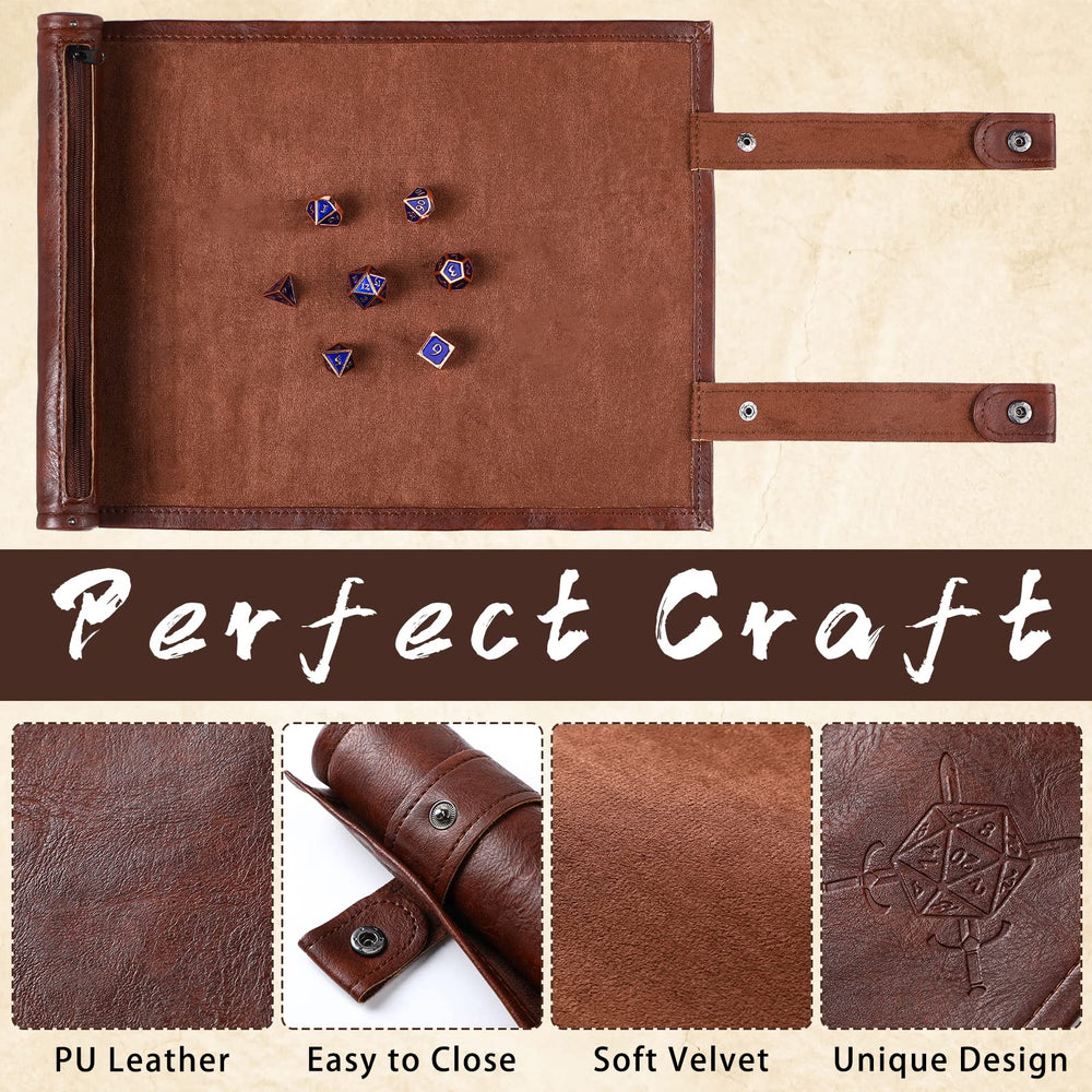 Civaner dice mat on table ready for play and rolling