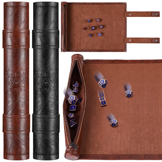 Civaner dice mat tray with zipper pouch for organized storage and protection