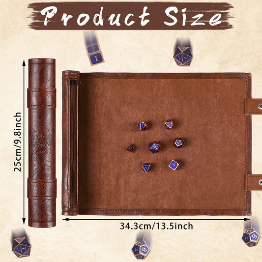 Civaner folding scroll dice bag for portable gaming on the go