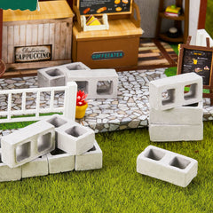 Civaner grey square bricks diorama detail highlighting scale accuracy