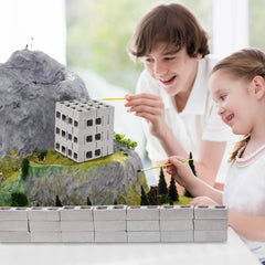 Civaner grey square bricks garden path detail for outdoor miniatures