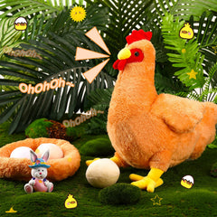Civaner realistic chicken plush, lightweight and cuddly for comfort.