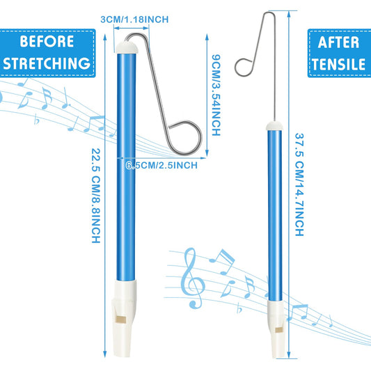 Blue Civaner slide whistle with bright color for group activities.
