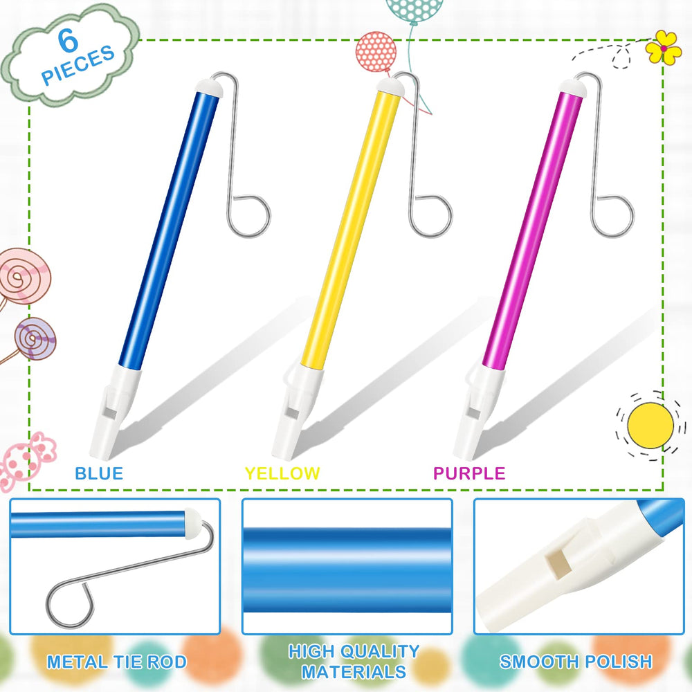 Yellow Civaner slide whistle for classroom games and play.