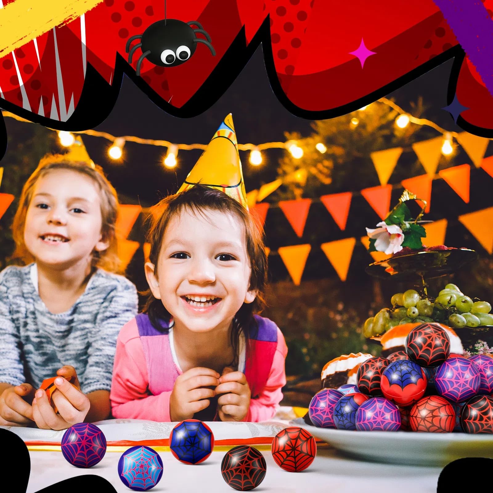 Civaner spiderball foam doubles as festive decor and party prop.