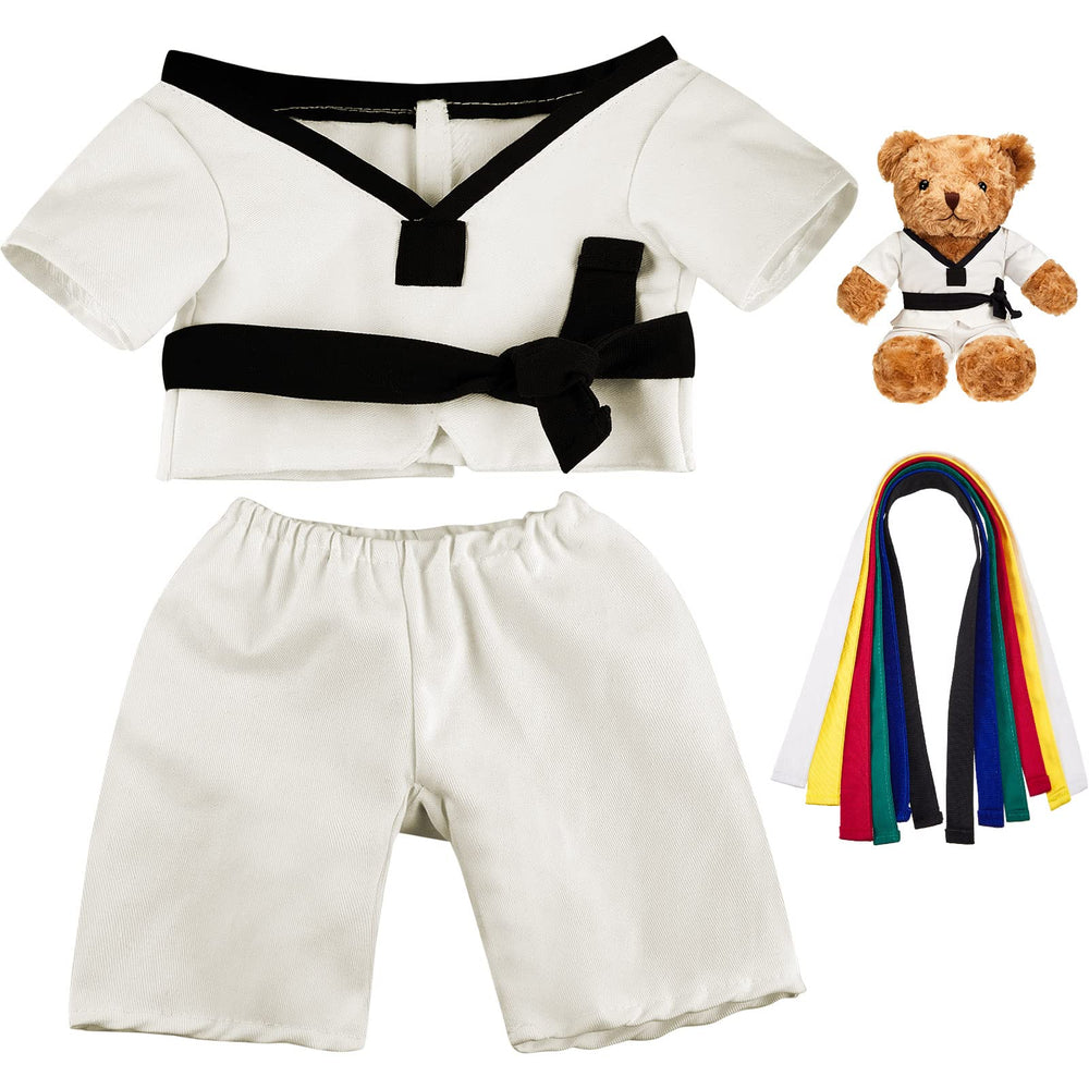 Civaner taekwondo bear uniform top for plush toy display and play