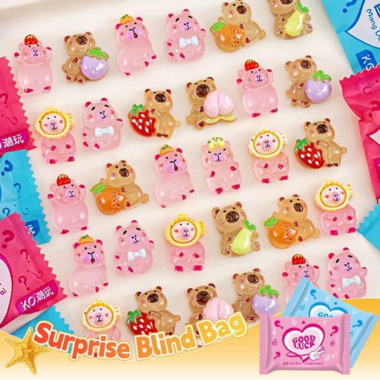CIYOJA capybara figures in blind bags for surprise unboxing party favors.