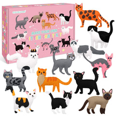 CiyvoLyeen cat sewing kit contents for beginners, materials included to spark creative projects.
