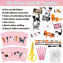 CiyvoLyeen cat sewing kit finished cat model showing end result and pride.