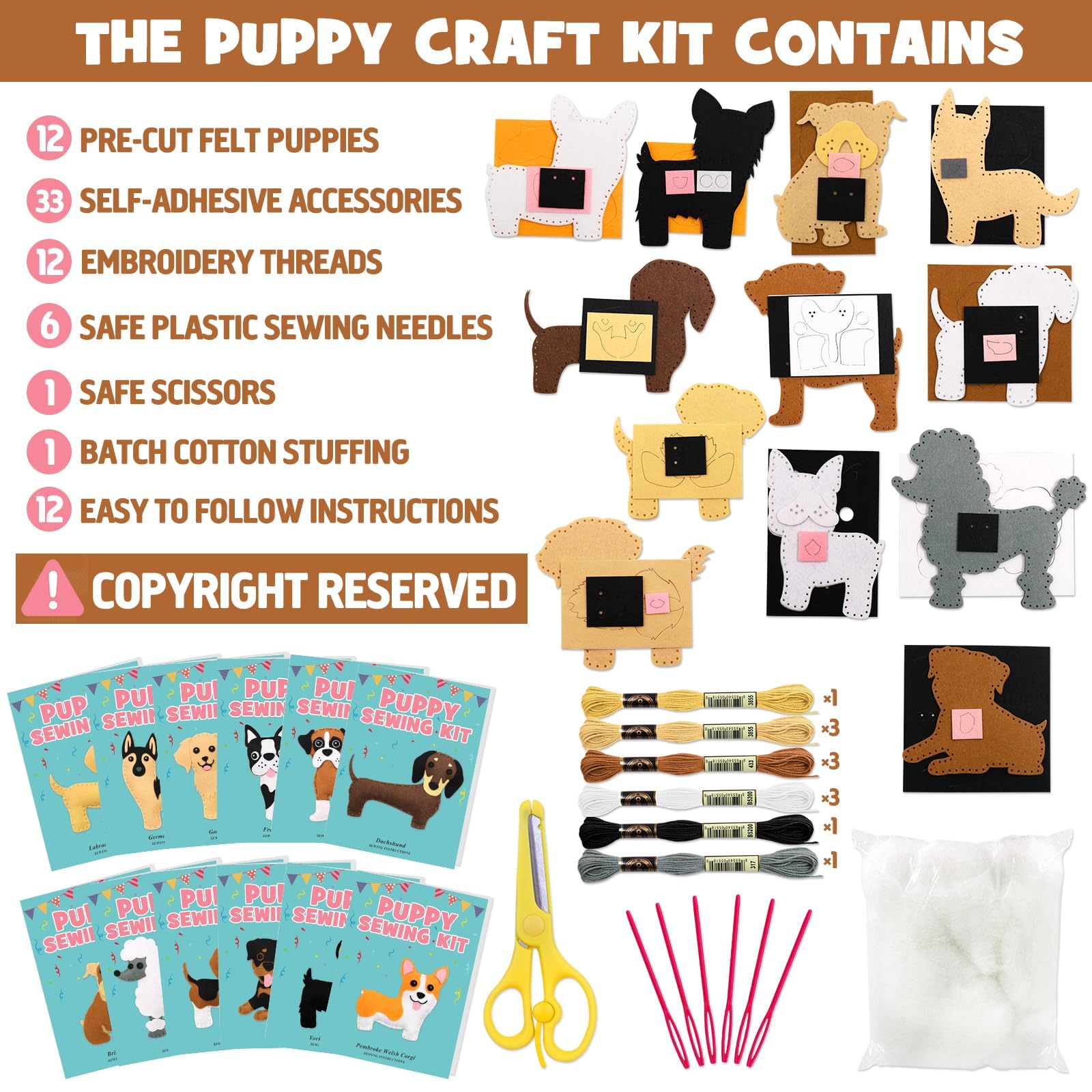 CiyvoLyeen decorations set shows adorable motifs for personal plush garland.