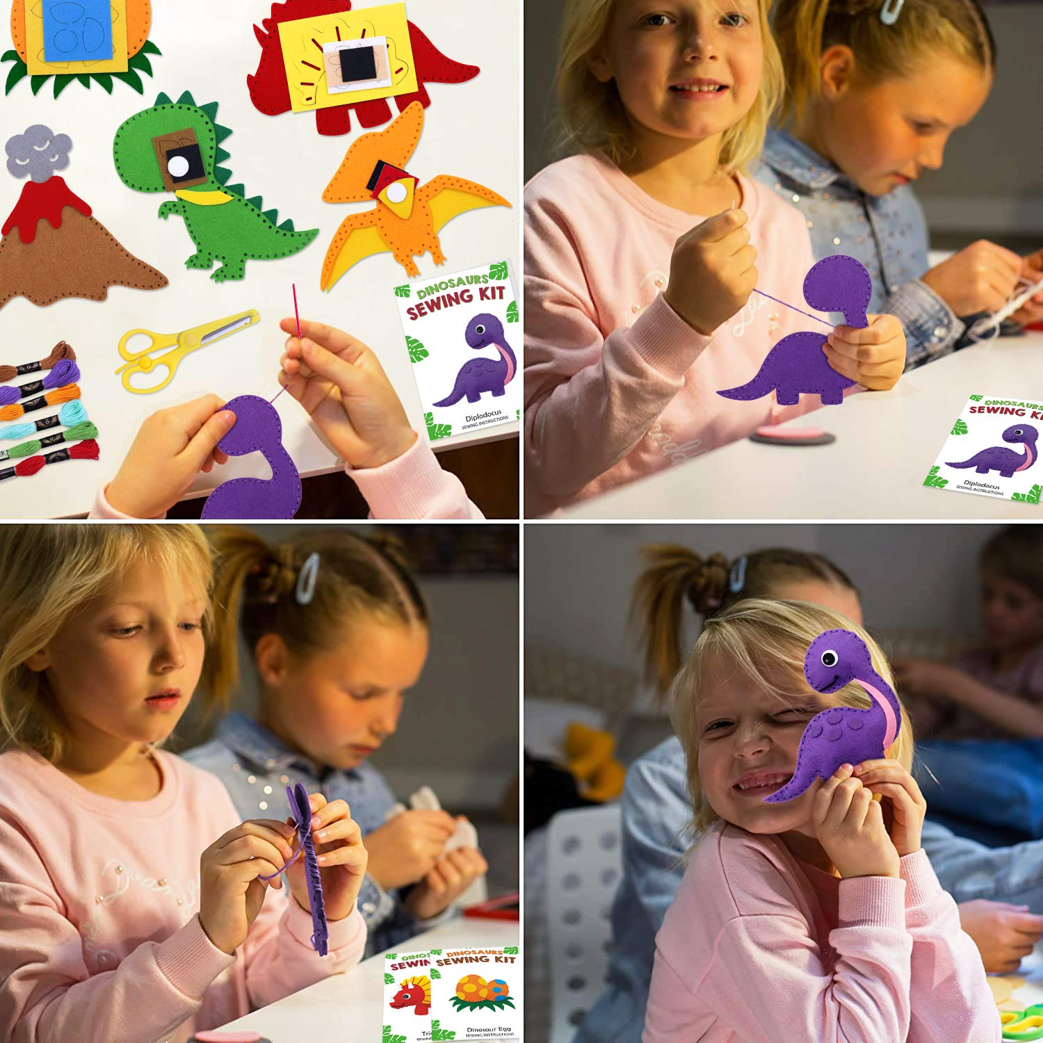 CiyvoLyeen dinosaur sewing kit makes a thoughtful gift to inspire creativity.