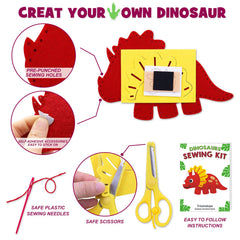 CiyvoLyeen dinosaur kit instruction guide supports young sewers with clear steps.