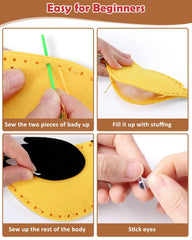 CiyvoLyeen safe scissors and stuffing for safe, mess-free crafting.