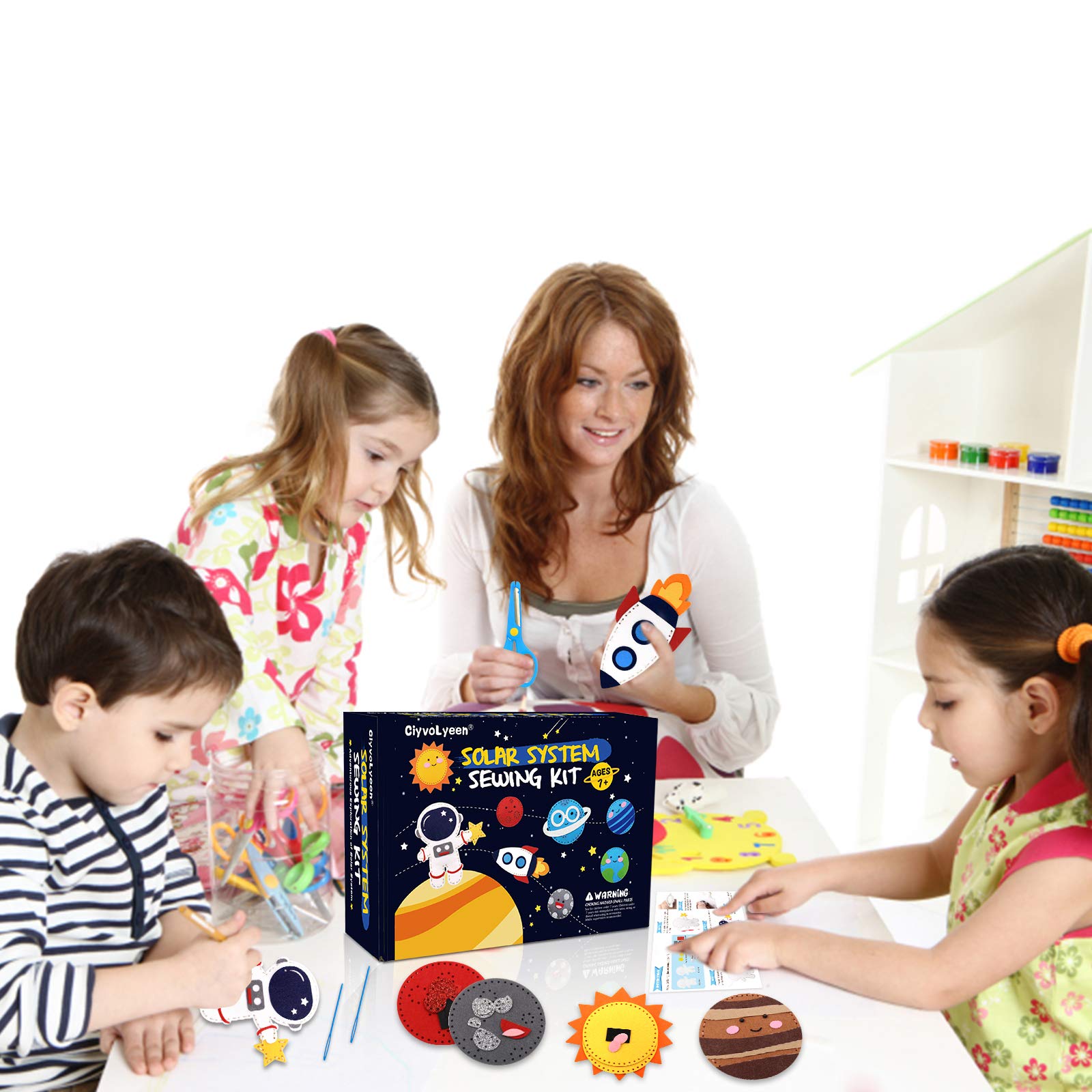 CiyvoLyeen planets array boosts solar system literacy through felt crafts.