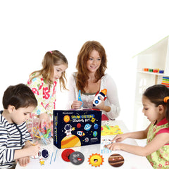 CiyvoLyeen planets array boosts solar system literacy through felt crafts.