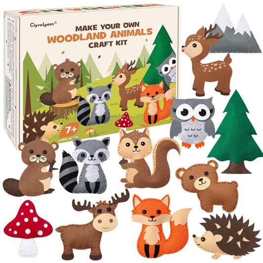 CiyvoLyeen woodland animals patterns: kid-friendly sewing projects spark creativity and reward with tangible plush results.