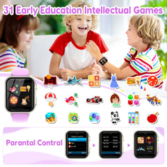 CJC smart watch for kids includes 140 learning cards for daily skill-building