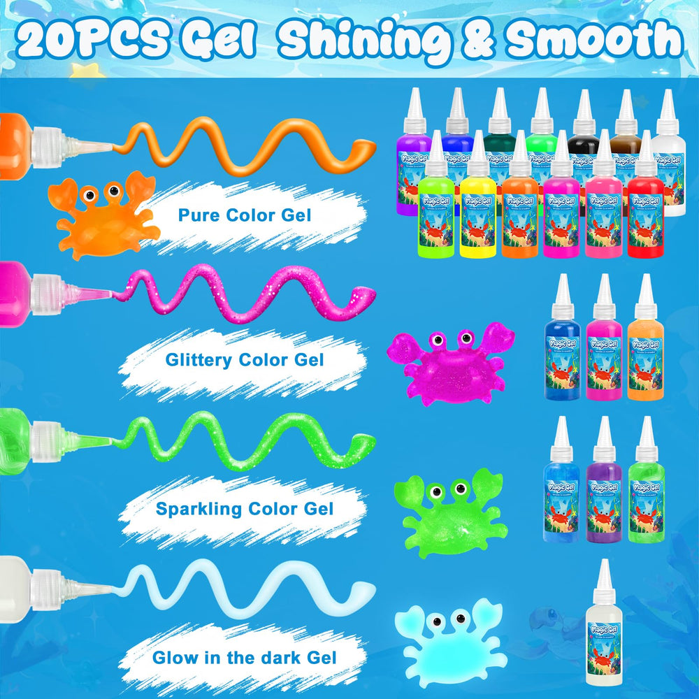 CL FUN 13-color gels for vibrant, safe squishy creations