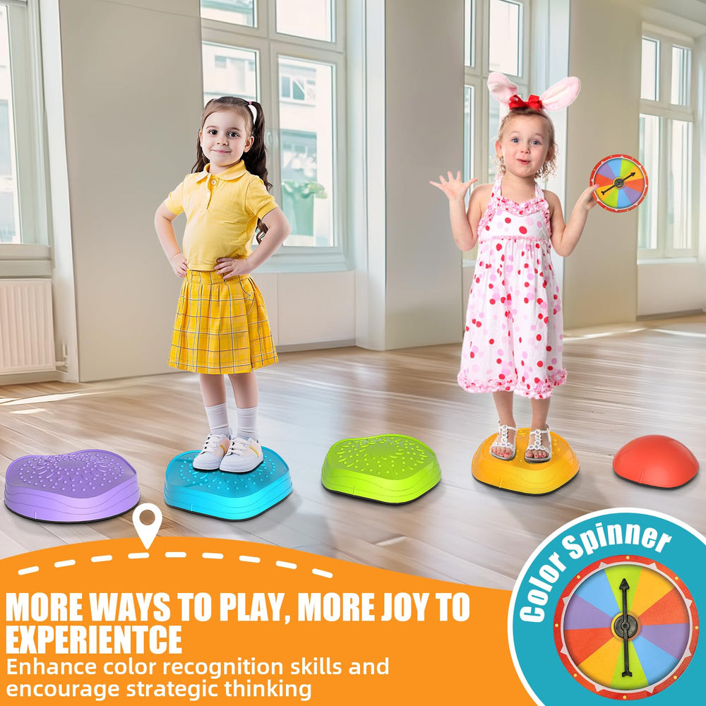 CL FUN Five piece balance stepping stones set ready for family activity