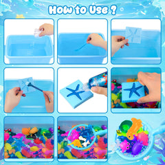 CL FUN glow in the dark gel illuminates night time crafts