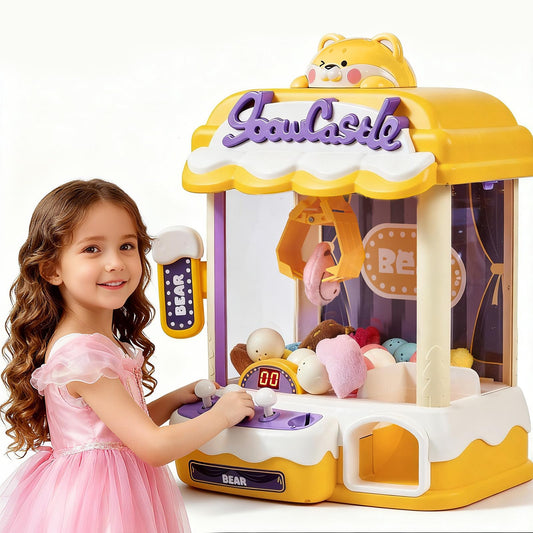 CL FUN Large Claw Machine front view, kid-friendly design and interactive controls.