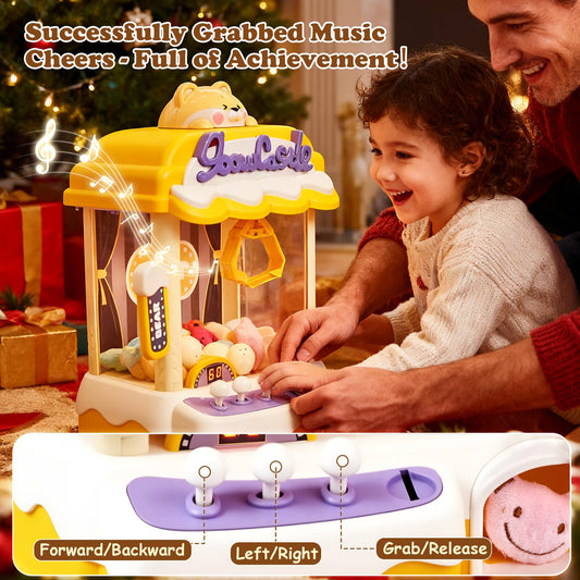 CL FUN Large Claw Machine side view, ergonomic layout for quick prize grab.
