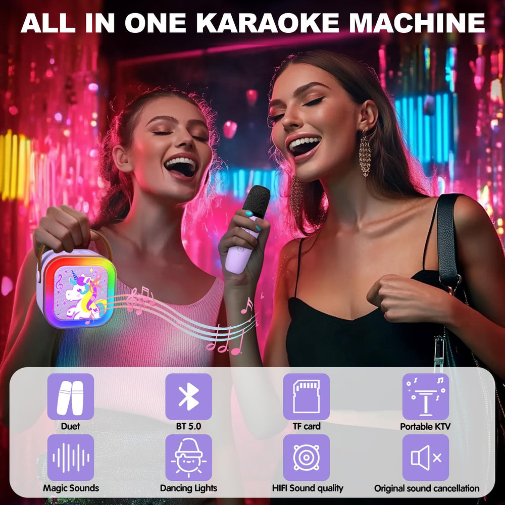 CL FUN mini karaoke machine compact size fits small rooms
