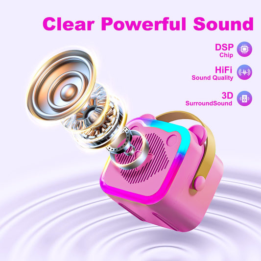 CL FUN two wireless microphones enable shared karaoke moments for kids.