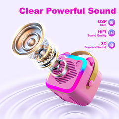 CL FUN two wireless microphones enable shared karaoke moments for kids.