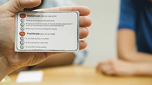 Clarendon Games Wordsmithery three-definitions prompt fuels lively word guessing and strategy