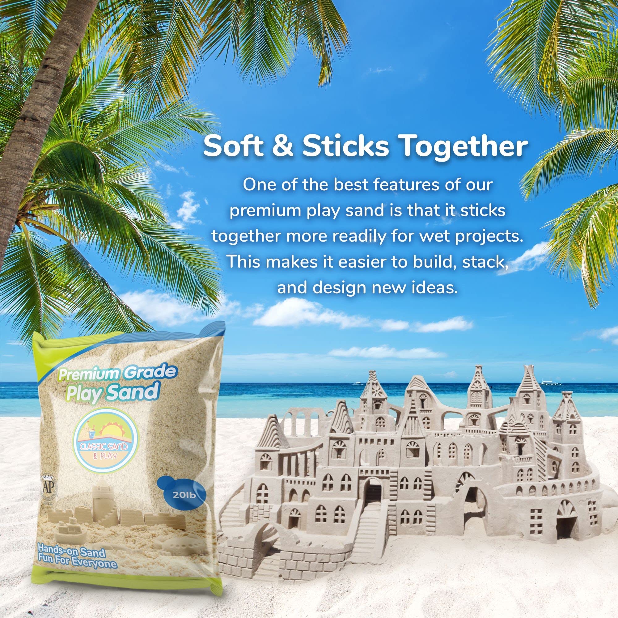 Classic Sand and Play sensory table play supports tactile learning