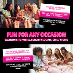 Classy Girl sorority night cards for lively group conversations.