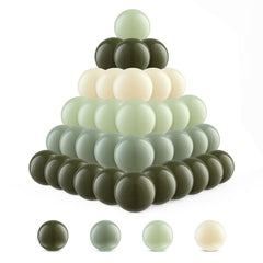 Clear Ball Pit Balls olive 100-pack for bright, durable play spaces